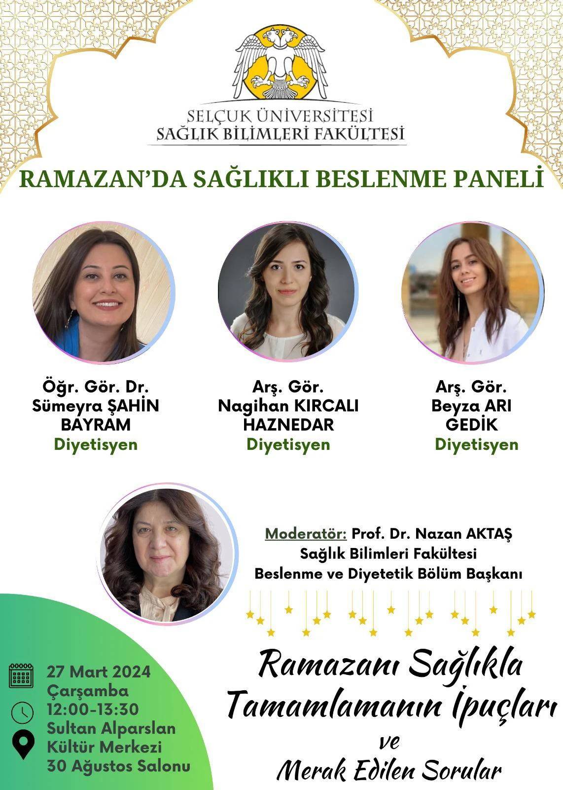 Ramazan'da Sağlıklı Beslenme Paneli